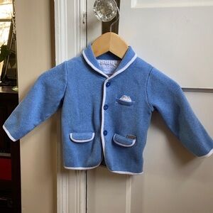 Mayoral Baby Boy Light Blue Newborn Cotton Cardigan